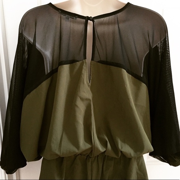 Green Mesh Romper - Picture 4 of 5